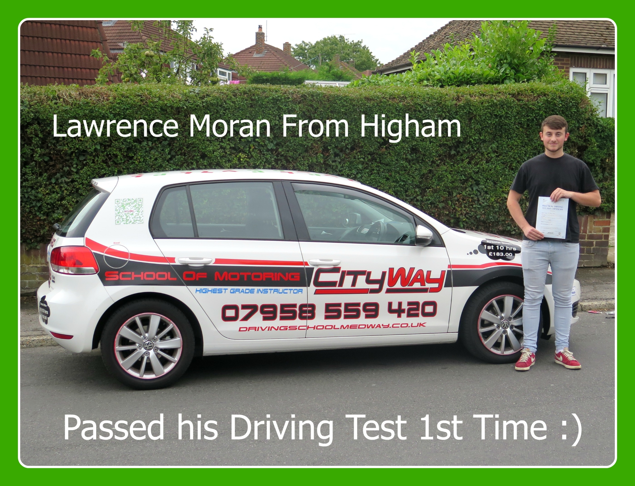 Driving Lessons Higham, Nr Gravesend