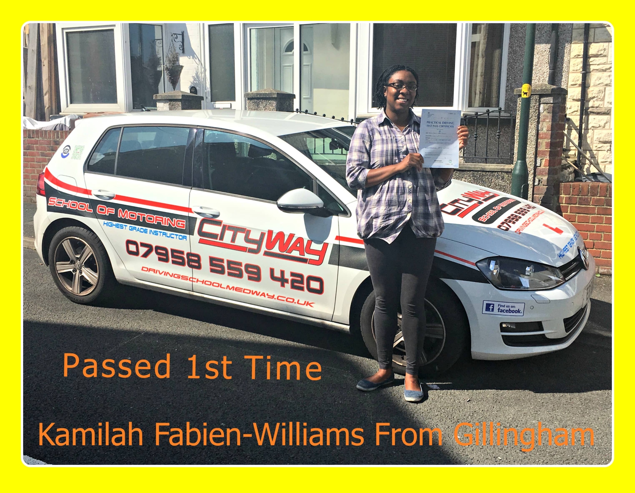Driving Lessons Gillingham | Kamilah Fabien Williams